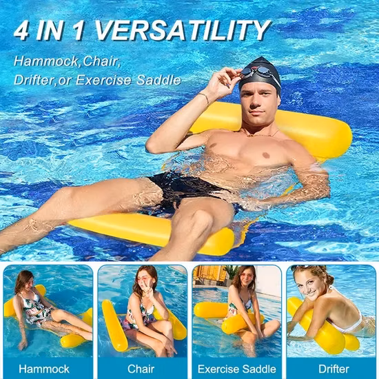 Надувные круги для плавания в виде морских коньков, шезлонги для плавания