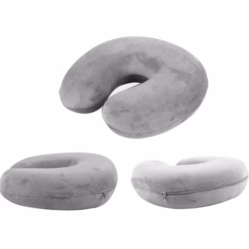 Пользовательский логотип U-образная дорожная подушка для полета автомобиля, надувная подушка, массажная подушка для поддержки шеи