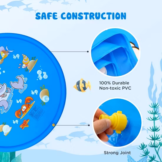 Надувной коврик для разбрызгивания клубники из ПВХ, коврик для брызг воды